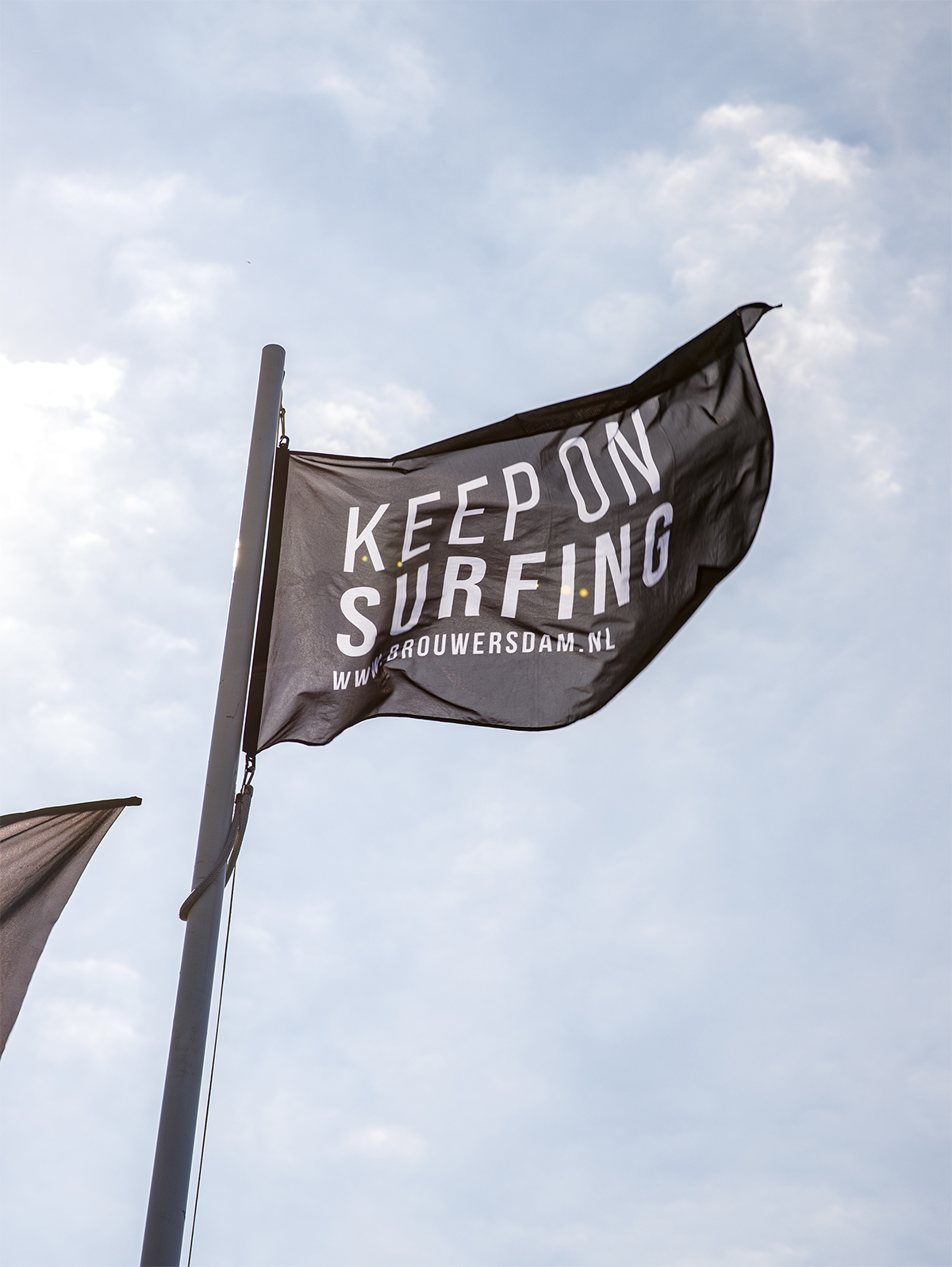 Keep On Surfing Flag
